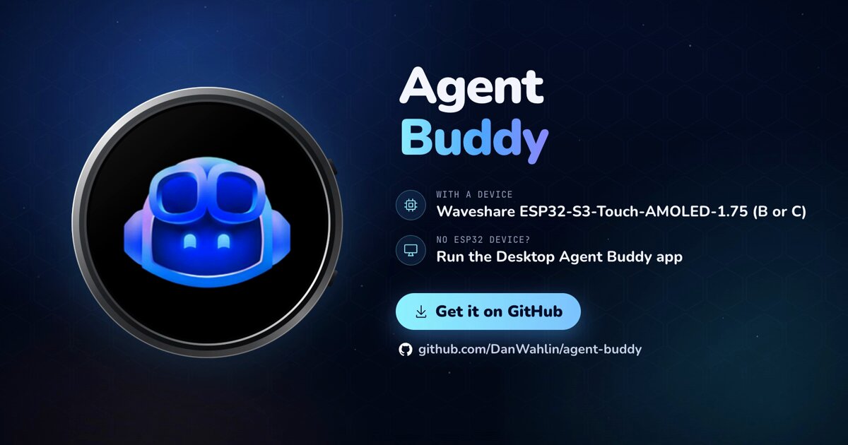 Agent Buddy — A desk buddy for your AI coding agents. See what they are doing at a glance.
